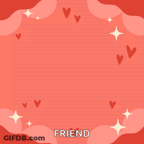 A Happy Valentine 'S Day Greeting Card With Hearts And Stars GIF