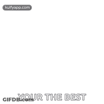 A Happy Valentine 'S Day Greeting Card With Hearts Hanging From Strings GIF