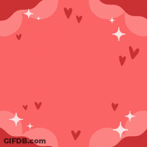 A Happy Valentine 'S Day Greeting Card With Hearts On It GIF