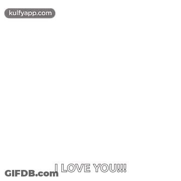 A Happy Valentine 'S Day Greeting Card With Red Hearts And The Words `` I Love You '' GIF