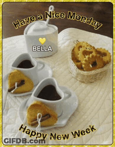 A Have A Nice Monday And Happy New Week Greeting GIF