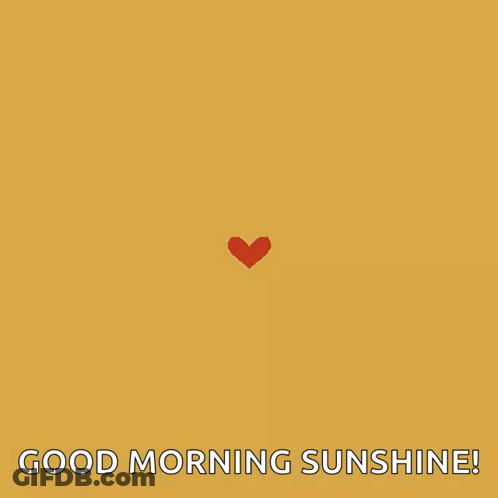 A Heart Made Of Sunflowers And The Words Good Morning Sunshine GIF