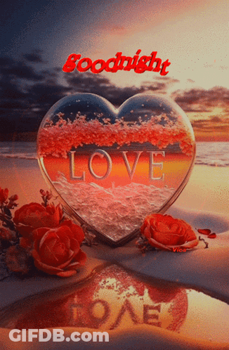 A Heart With The Word Love Written On It GIF