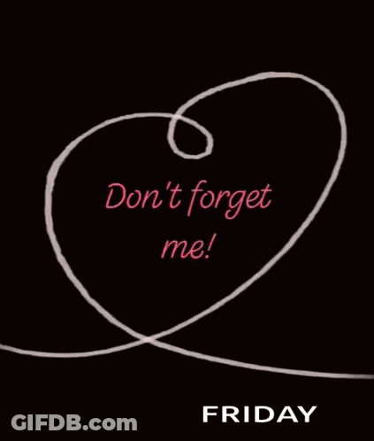 A Heart With The Words " Do N't Forget Me " Written On It GIF