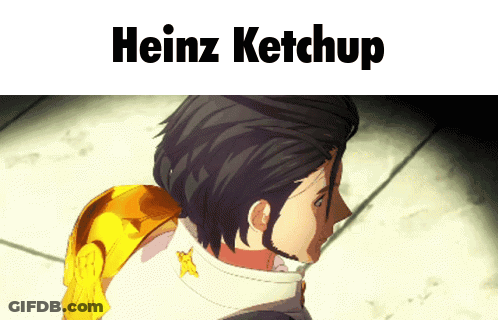 A Heinz Ketchup Advertisement With A Man In A Cowboy Hat GIF