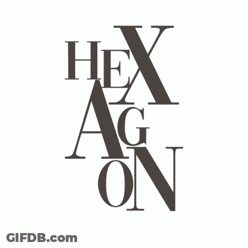A Hexagon Shaped Tile With A Geometric Pattern On A Pink Background GIF