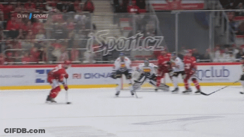 A Hockey Game Is Being Broadcasted On O.tv And Sport.cz GIF