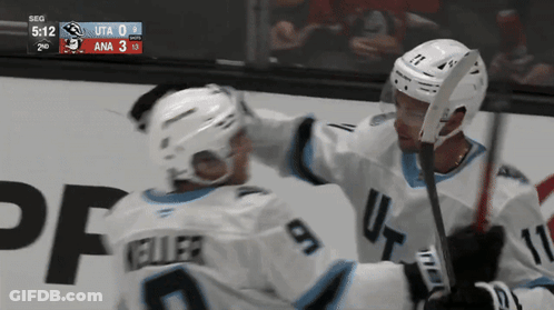 A Hockey Game Is Being Played And The Score Is 0-3 GIF