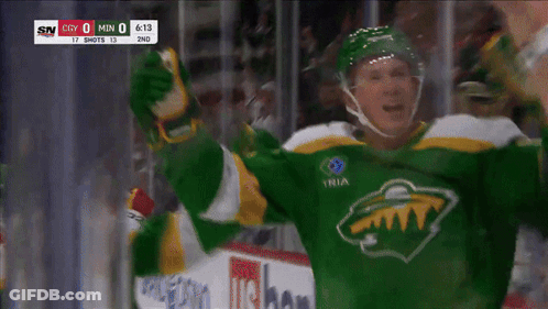 A Hockey Game Is Being Played And The Score Is 0 To 0 GIF