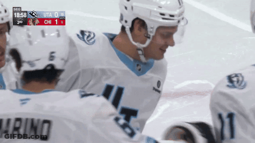 A Hockey Game Is Being Played And The Score Is 1 To 0 GIF