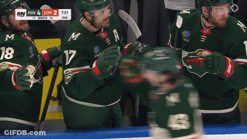 A Hockey Game Is Being Played And The Score Is 7:31 GIF