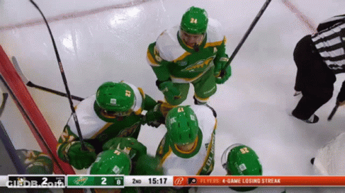 A Hockey Game Is Being Played Between The Flyers And The Ducks GIF