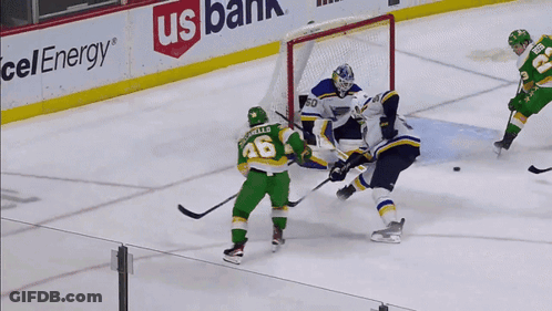 A Hockey Game Is Being Played In Front Of Us Bank Ads GIF