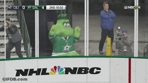 A Hockey Game Is Being Played On Nbc GIF