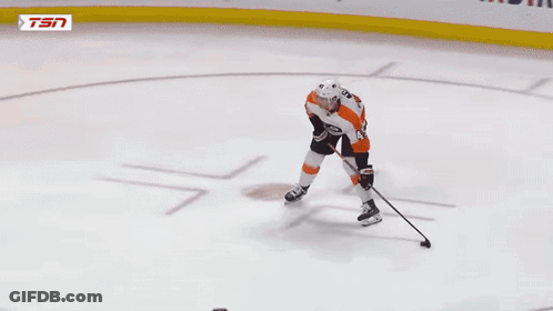A Hockey Game Is Being Played On Tsn GIF