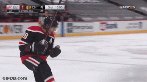 A Hockey Game Is Being Shown On Nbc GIF