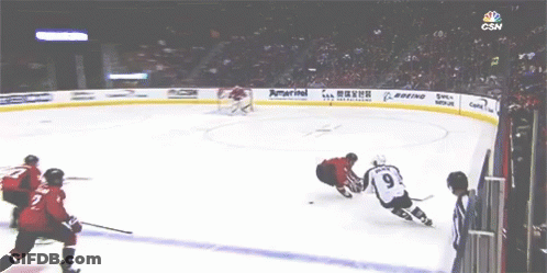 A Hockey Game Is Being Shown On Nbc GIF