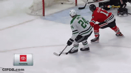 A Hockey Game Is Being Shown On Nbc Sports GIF