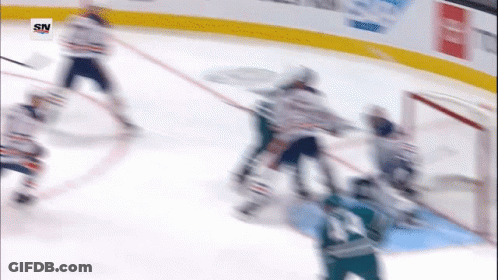 A Hockey Game Is Being Shown On Sn GIF