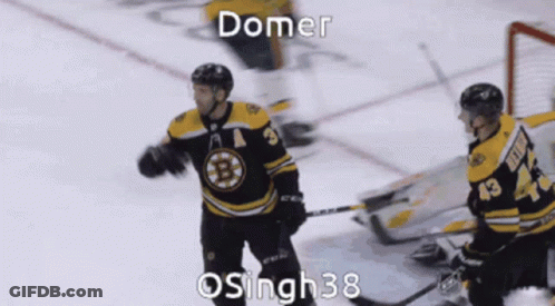 A Hockey Player In A Jersey With The Number 43 On It GIF