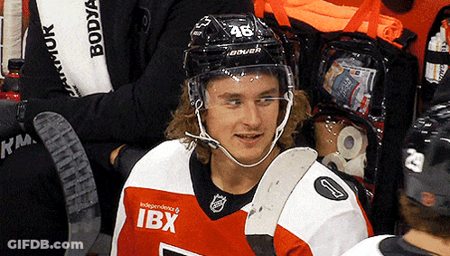A Hockey Player Wears A Jersey That Says Ibx On It GIF