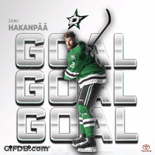 A Hockey Player With The Name Jani Hakanpaa GIF