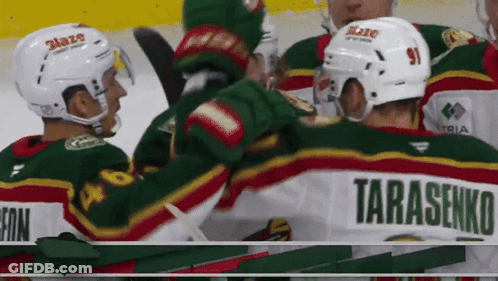 A Hockey Player With The Name Tarasenko On Their Back GIF