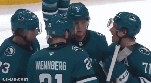 A Hockey Player With The Name Wennberg On Their Back GIF