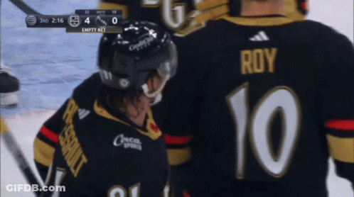 A Hockey Player With The Number 10 On Their Jersey GIF