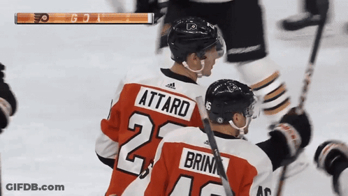 A Hockey Player With The Number 25 On His Back GIF