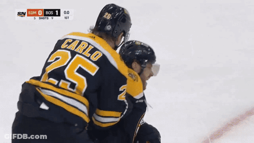 A Hockey Player With The Number 25 On His Back GIF