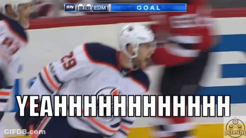 A Hockey Player With The Number 29 On Their Jersey GIF