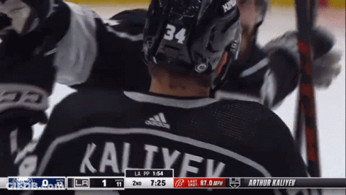 A Hockey Player With The Number 34 On His Jersey GIF