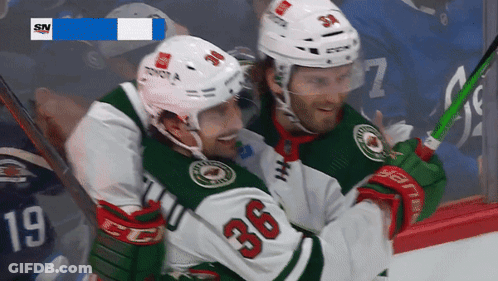 A Hockey Player With The Number 36 On His Shirt GIF