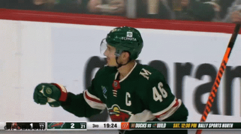 A Hockey Player With The Number 46 On His Shirt GIF