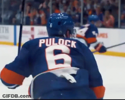 A Hockey Player With The Number 6 On His Jersey GIF