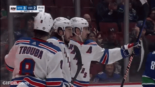 A Hockey Player With The Number 8 On His Jersey GIF