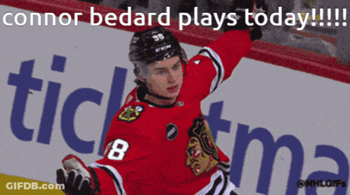 A Hockey Player With The Number 8 On His Shirt GIF