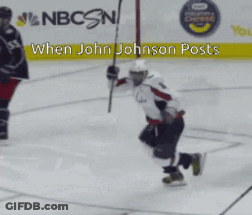 A Hockey Player With The Number 8 On His Shirt GIF