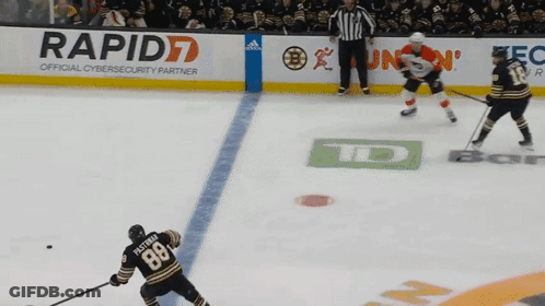 A Hockey Player With The Number 88 On His Back GIF