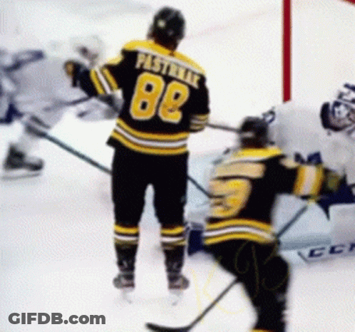 A Hockey Player With The Number 88 On Their Jersey GIF