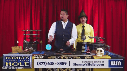A Horno 'S Magic Item Hole Ad For Wand Of Screaming GIF