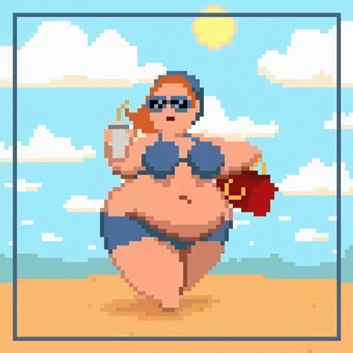 A Hot Day At The Beach GIF