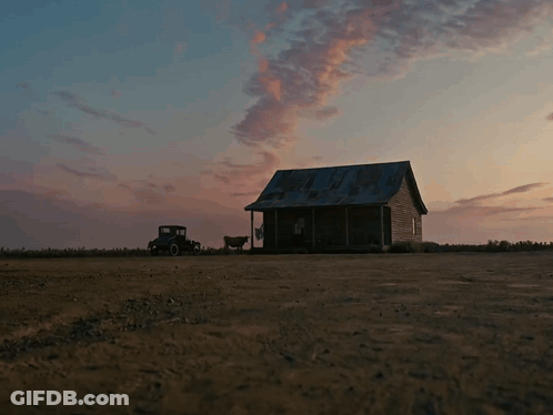 A House In The Middle Of A Dirt Field GIF