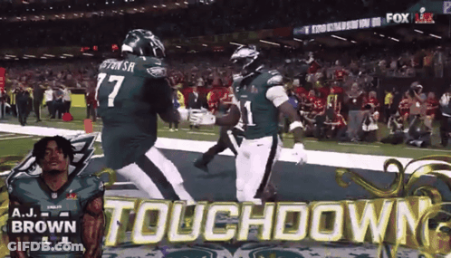 A.J. Brown Touchdown Ad GIF