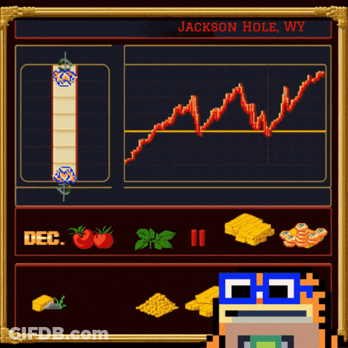 A Jackson Hole Wy Graph Is Shown In A Pixel Art GIF