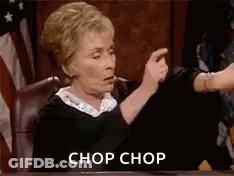 Judge Giving Thumbs Up While Another Holds Hand Up GIF