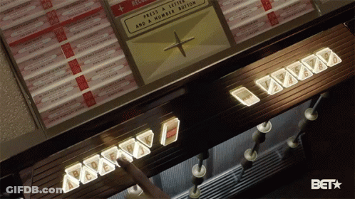 A Jukebox With The Word Bet On The Bottom GIF