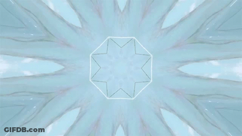 A Kaleidoscope With A Circle In The Middle GIF