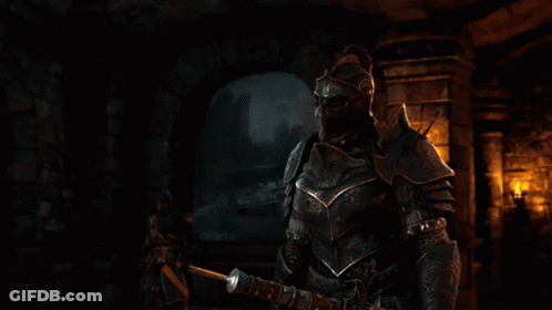 A Knight Is Holding A Sword And Saying I 'Ll Pass GIF